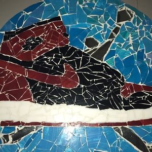 Custom Jordan Broken Glass Collage